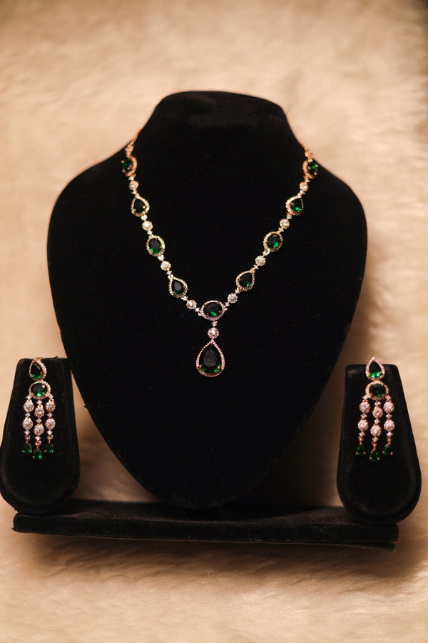 AD Rose Gold Necklace Set