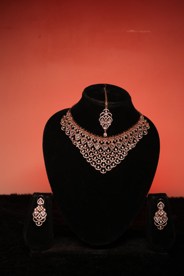 Ammaira's AD Rose Gold Choker Set