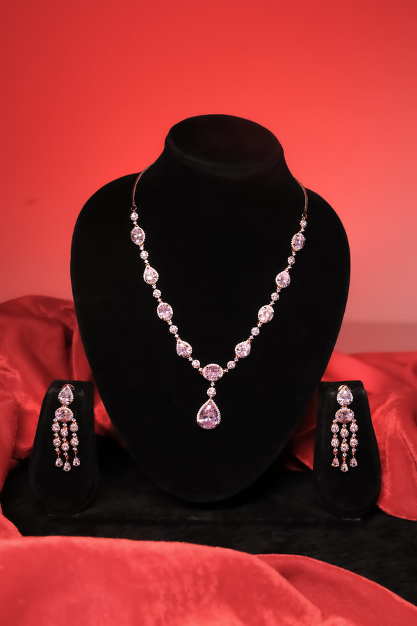 AD Rose Gold Necklace Set