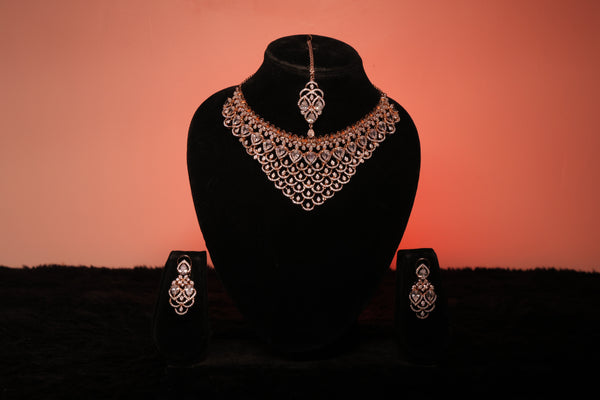 Ammaira's AD Rose Gold Choker Set