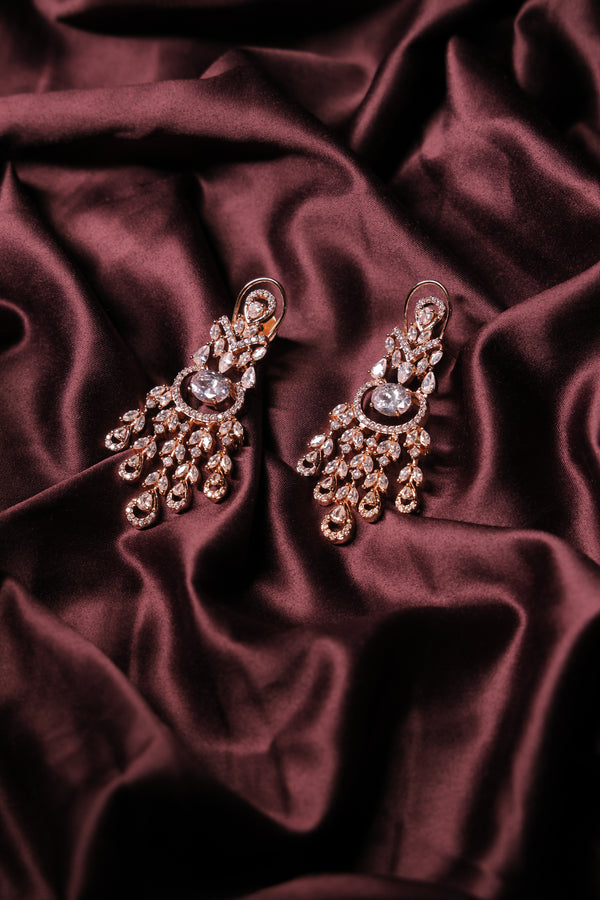 Ammaira's AD Rose Gold Necklace Set