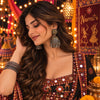 Aaradhya two-tone fusion mirror work oxidised alloy jhumka earrings for women, styled for Navratri festive wear.