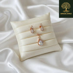 Ammaira's Rose Gold Solitaire Teardrop Set
