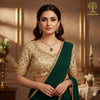 Ammaira's Royal Emerald Green & Polki Heritage Set - Ammaira Jewelz