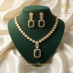 Ammaira's Royal Emerald Green & Polki Heritage Set