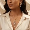Ammaira's Royal Rose Gold Peacock Pearl Pendant Set Ammaira Jewelz