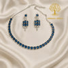 Ammaira's Royal Blue Geometric CZ Set - Ammaira Jewelz