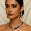 Ammaira's Royal Blue Geometric CZ Set - Ammaira Jewelz