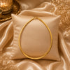 Premium gold polish hasli necklace for women with elegant textured finish crafted