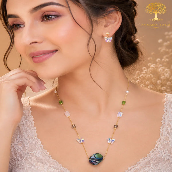 Celestielle Butterfly Crystal Mala Set