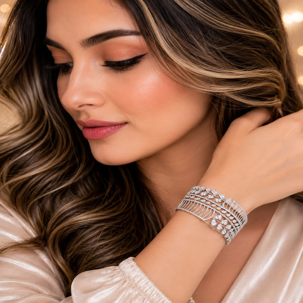 Designer American Diamond Kada for Women