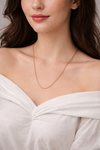 Elegant Rose Gold Polish Chain Necklace for Women | Minimal Luxury Jewelry