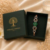 Emerald Green Stone Bracelet for Women