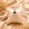 Emerald American Diamond Bracelet for Women