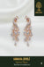Ammaira's The Mayura Dance Drops: Rose Gold Peacock Statement Earrings - Ammaira Jewelz