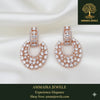 Ammaira's The Grand Gala Hoops: All-Diamond Rose Gold Chandeliers