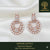 Ammaira's The Grand Gala Hoops: All-Diamond Rose Gold Chandeliers - Ammaira Jewelz