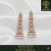 Ammaira's BLOSSOM CASCADE DROPS: Floral Diamond Chandelier Earrings