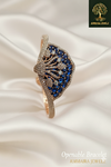Ammaira's Azure Peacock Statement Cuff