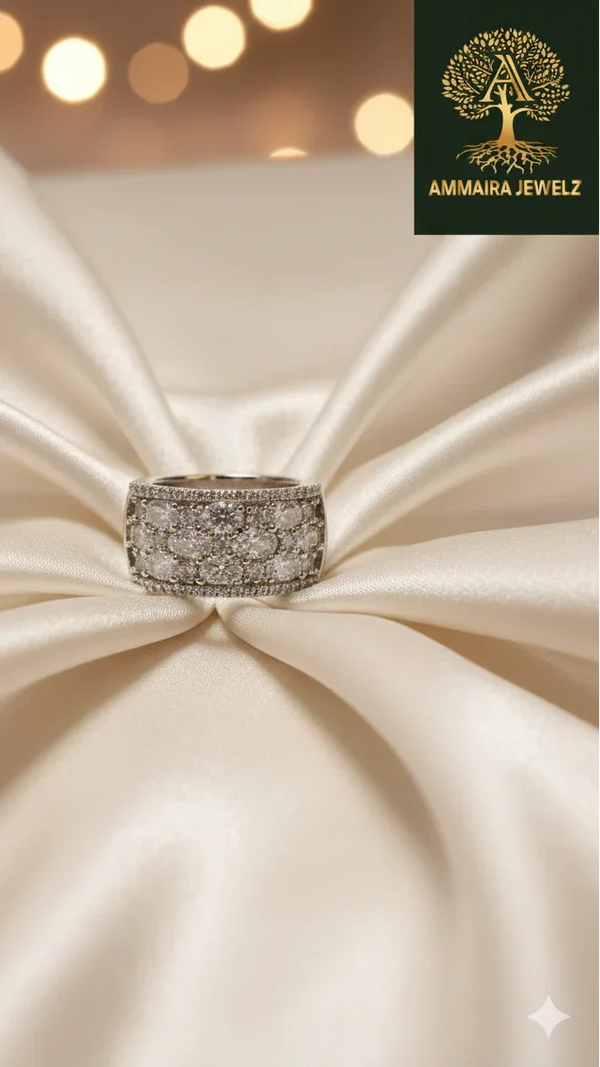 Ammaira's Dazzling Pavé Dome Ring - Ammaira Jewelz