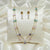 Ammaira's Fancy High Gold-Polish layered Pastel Crystal Chic Mala - Ammaira Jewelz