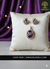 AMMAIRA'S AMETHYST AURA SET: Violet & Rose Gold Cluster Pendant & Earrings