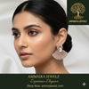Ammaira's The Empress Fan Hoops: Rose Gold Statement Chandeliers