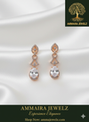 Ammaira's Dazzling Diamond-Cut Teardrop Earrings