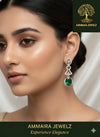 Ammaira's Dazzling Emerald Teardrop Earrings - Ammaira Jewelz