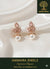 Ammaira's Rose Gold Lustre Grace Earrings with Pearl Drop (Pink) - Ammaira Jewelz