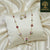 Ammaira's Fancy High Gold -Polish Floral Bead Chic Mala - Ammaira Jewelz