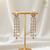 Ammaira's REGAL BRILLIANCE: Cascading Diamond Chain Chandelier Drops