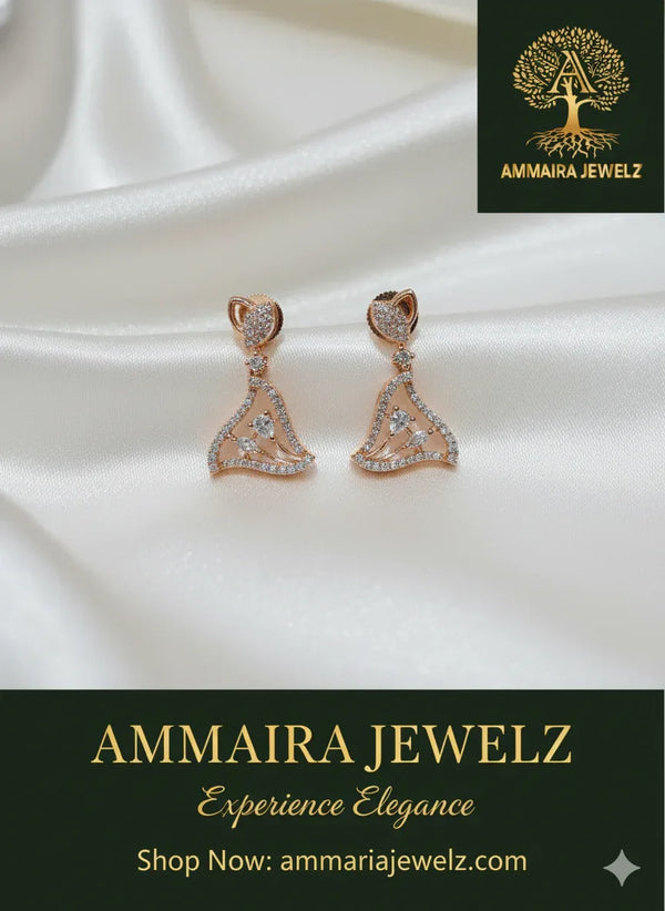 Ammaira's Elegant Sparkle Drop Earrings - Ammaira Jewelz