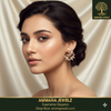 Ammaira's The Petal Pearl Studs: Rose Gold & Diamond Bloom Earrings