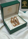 Ammaira's Rose Gold Eternal Glow Bangles (Set of 2) - Ammaira Jewelz