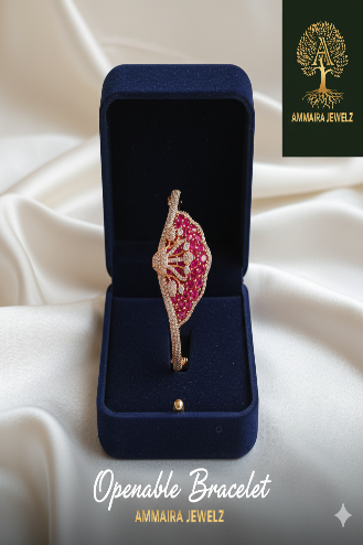 Ammaira's Ruby Royale Statement Cuff