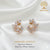 Ammaira's The Secret Garden Studs: Diamond & Pearl Vine Earrings - Ammaira Jewelz