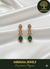 Ammaira's Dazzling Emerald Teardrop Earrings