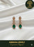 Ammaira's Dazzling Emerald Teardrop Earrings - Ammaira Jewelz