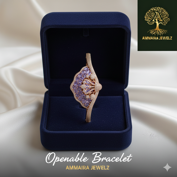 Ammaira's Purple Fan Statement Cuff