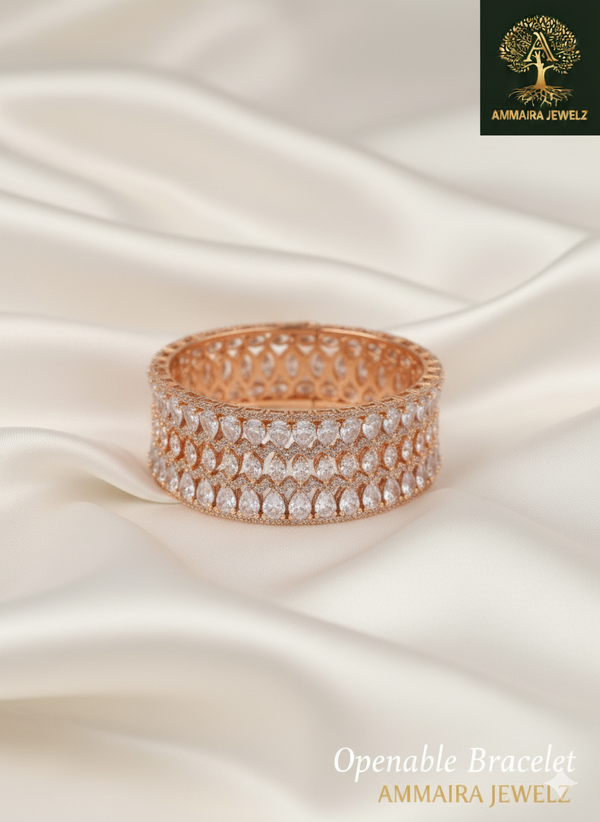 Ammaira's Sparkling Pear Eternity Bangle