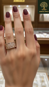 Ammaira's Rose Gold Honeycomb Sparkle Ring
