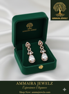 Ammaira's Dazzling Diamond-Cut Teardrop Earrings
