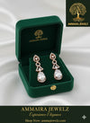 Ammaira's Dazzling Diamond-Cut Teardrop Earrings - Ammaira Jewelz