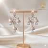 Ammaira's REGAL JHUMKA SPARKLE: Cascading Bell Chandelier Earrings