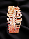 Ammaira’s Rose Gold Plated AAA AD Zirconia Openable Bracelet