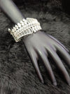 Ammaira’s Silver Plated AAA AD Zirconia Openable Bracelet