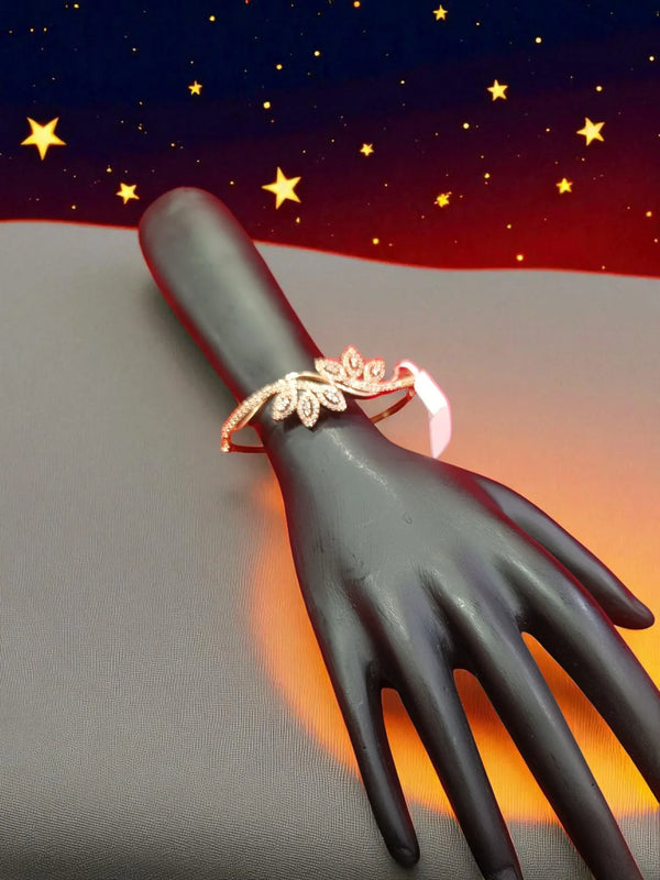 ✨ Ammaira’s Timeless Glow Rose Gold Plated AAA AD Zirconia Stone Openable Bracelet ✨ - Ammaira Jewelz