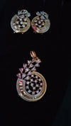 ✨ Ammaira's Gold Plated AAA AD Zirconia Pendant Set ✨
