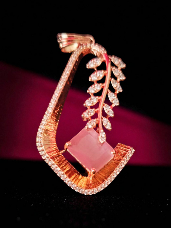 ✨ Ammaira's Gold Plated AAA AD Zirconia Pendant Sets – Available in Baby Pink, Emerald Green & Royal Blue ✨